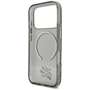 Dėklas Karl Lagerfeld IML KL Script Logo MagSafe Apple iPhone 17 Pro juodos spalvos - Image 7