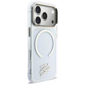 Dėklas Karl Lagerfeld IML KL Script Logo MagSafe Apple iPhone 17 Pro Max skaidrus - Image 4