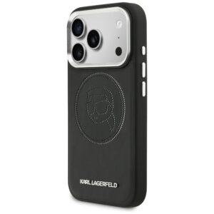 Dėklas Karl Lagerfeld K Head Point Logo MagSafe Apple iPhone 17 Pro Max juodos spalvos - Image 2