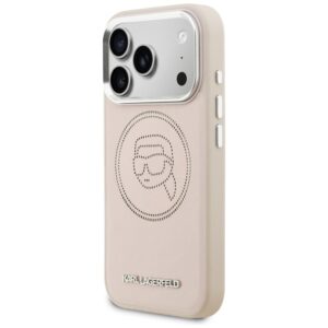 Dėklas Karl Lagerfeld K Head Point Logo MagSafe Apple iPhone 17 Pro rožinės spalvos - Image 2