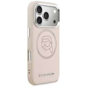 Dėklas Karl Lagerfeld K Head Point Logo MagSafe Apple iPhone 17 Pro rožinės spalvos - Image 4