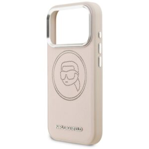 Dėklas Karl Lagerfeld K Head Point Logo MagSafe Apple iPhone 17 Pro rožinės spalvos - Image 6