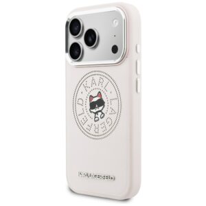 Dėklas Karl Lagerfeld Point & Choupette Sketch MagSafe Apple iPhone 17 Pro Max rožinės spalvos - Image 2