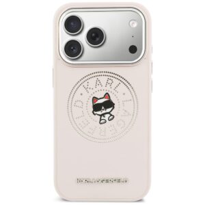 Dėklas Karl Lagerfeld Point & Choupette Sketch MagSafe Apple iPhone 17 Pro Max rožinės spalvos - Image 3