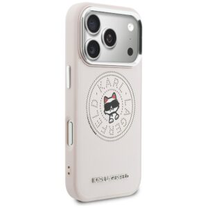 Dėklas Karl Lagerfeld Point & Choupette Sketch MagSafe Apple iPhone 17 Pro Max rožinės spalvos - Image 4