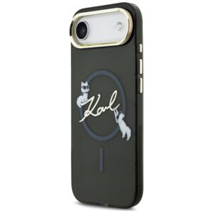 Dėklas Karl Lagerfeld IML Choupettes Karl Script Logo MagSafe Apple iPhone Air juodos spalvos - Image 2