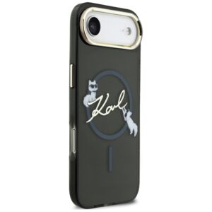 Dėklas Karl Lagerfeld IML Choupettes Karl Script Logo MagSafe Apple iPhone Air juodos spalvos - Image 4