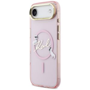 Dėklas Karl Lagerfeld IML Choupettes Karl Script Logo MagSafe Apple iPhone Air rožinės spalvos - Image 2