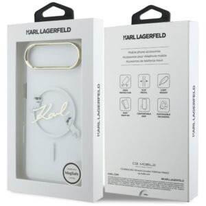 Dėklas Karl Lagerfeld IML Choupettes Karl Script Logo MagSafe Apple iPhone Air skaidrus - Image 8