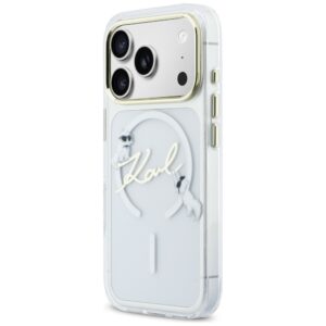 Dėklas Karl Lagerfeld IML Choupettes Karl Script Logo MagSafe Apple iPhone 17 Pro Max skaidrus - Image 2