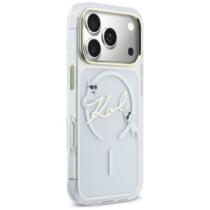 Dėklas Karl Lagerfeld IML Choupettes Karl Script Logo MagSafe Apple iPhone 17 Pro Max skaidrus - Image 4