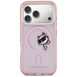 Dėklas Karl Lagerfeld IML Peekaboo MagSafe Apple iPhone 17 Pro rožinės spalvos - Image 3