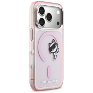 Dėklas Karl Lagerfeld IML Peekaboo MagSafe Apple iPhone 17 Pro rožinės spalvos - Image 4