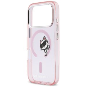 Dėklas Karl Lagerfeld IML Peekaboo MagSafe Apple iPhone 17 Pro rožinės spalvos - Image 6