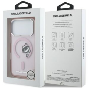 Dėklas Karl Lagerfeld IML Peekaboo MagSafe Apple iPhone 17 Pro Max rožinės spalvos - Image 8
