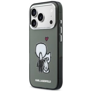 Dėklas Karl Lagerfeld Karl & Choupette Back MagSafe Apple iPhone 17 Pro Max juodos spalvos - Image 2