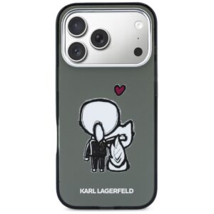 Dėklas Karl Lagerfeld Karl & Choupette Back MagSafe Apple iPhone 17 Pro Max juodos spalvos - Image 3