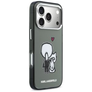 Dėklas Karl Lagerfeld Karl & Choupette Back MagSafe Apple iPhone 17 Pro Max juodos spalvos - Image 4