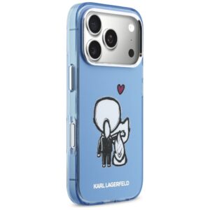Dėklas Karl Lagerfeld Karl & Choupette Back MagSafe Apple iPhone 17 Pro Max blue - Image 4