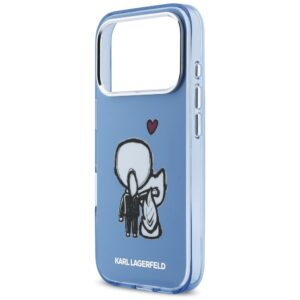 Dėklas Karl Lagerfeld Karl & Choupette Back MagSafe Apple iPhone 17 Pro Max blue - Image 6