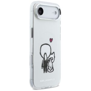 Dėklas Karl Lagerfeld Karl & Choupette Back MagSafe Apple iPhone Air skaidrus - Image 4