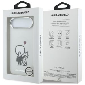 Dėklas Karl Lagerfeld Karl & Choupette Back MagSafe Apple iPhone Air skaidrus - Image 8