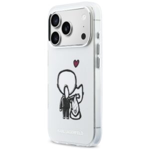 Dėklas Karl Lagerfeld Karl & Choupette Back MagSafe Apple iPhone 17 Pro skaidrus - Image 2