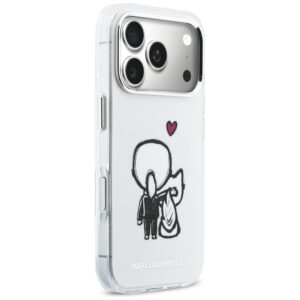 Dėklas Karl Lagerfeld Karl & Choupette Back MagSafe Apple iPhone 17 Pro skaidrus - Image 4