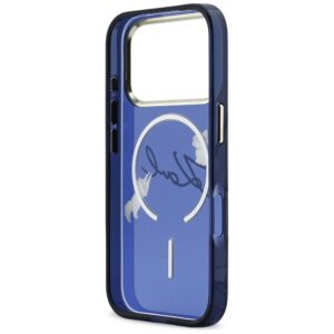 Dėklas Karl Lagerfeld IML Choupettes Karl Script Logo MagSafe Apple iPhone 17 Pro blue - Image 7