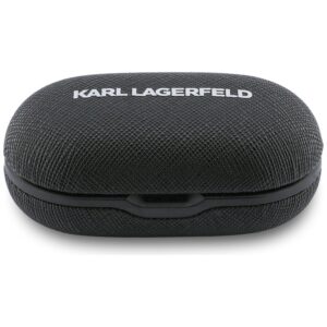 Ausinės TWS Karl Lagerfeld Saffiano Logo ENC juodos spalvos - Image 2