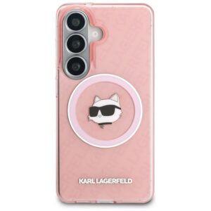 Dėklas Karl Lagerfeld IML Repeated Choupette MagSafe Samsung Galaxy S26 rožinės spalvos - Image 3