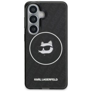 Dėklas Karl Lagerfeld IML Repeated Choupette MagSafe Samsung Galaxy S26 juodos spalvos - Image 3
