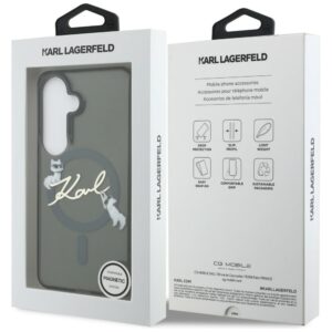 Dėklas Karl Lagerfeld IML KC Script MagSafe Samsung Galaxy S26 Plus juodos spalvos - Image 8
