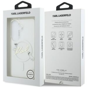 Dėklas Karl Lagerfeld IML KC Script MagSafe Samsung Galaxy S26 Plus skaidrus - Image 8