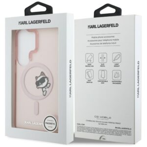 Dėklas Karl Lagerfeld IML Peekaboo Choupette MagSafe Samsung Galaxy S26 Ultra rožinės spalvos - Image 8