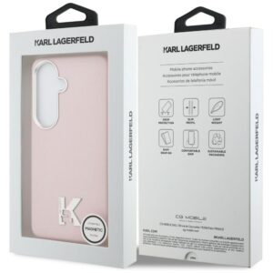 Dėklas Karl Lagerfeld K Metal Logo MagSafe Samsung Galaxy S26 rožinės spalvos - Image 8