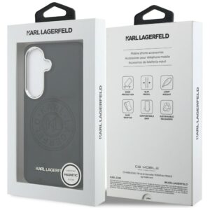 Dėklas Karl Lagerfeld Perforated KL MagSafe Samsung Galaxy S26 juodos spalvos - Image 8