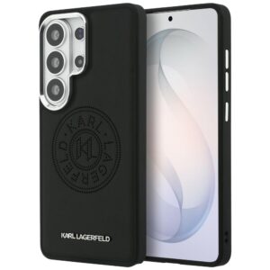 Dėklas Karl Lagerfeld Perforated KL MagSafe Samsung Galaxy S26 Ultra juodos spalvos