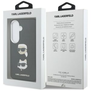 Dėklas Karl Lagerfeld Saffiano Double Heads Metal Samsung Galaxy S26 juodos spalvos - Image 8