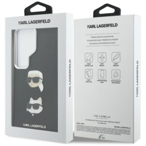 Dėklas Karl Lagerfeld Saffiano Double Heads Metal Samsung Galaxy S26 Ultra juodos spalvos - Image 8