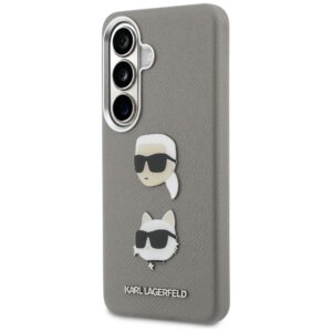 Dėklas Karl Lagerfeld Saffiano Double Heads Metal Samsung Galaxy S26 silver - Image 2