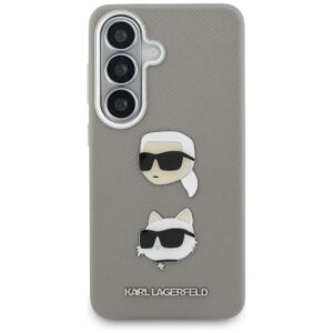Dėklas Karl Lagerfeld Saffiano Double Heads Metal Samsung Galaxy S26 silver - Image 3