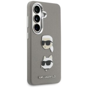 Dėklas Karl Lagerfeld Saffiano Double Heads Metal Samsung Galaxy S26 silver - Image 4