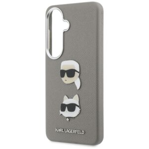 Dėklas Karl Lagerfeld Saffiano Double Heads Metal Samsung Galaxy S26 silver - Image 6