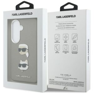 Dėklas Karl Lagerfeld Saffiano Double Heads Metal Samsung Galaxy S26 silver - Image 8