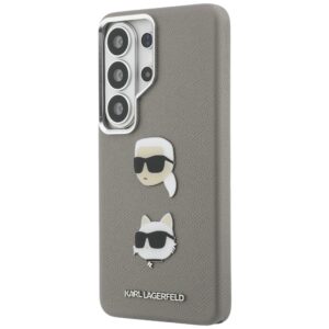 Dėklas Karl Lagerfeld Saffiano Double Heads Metal Samsung Galaxy S26 Ultra silver - Image 2