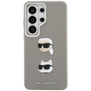 Dėklas Karl Lagerfeld Saffiano Double Heads Metal Samsung Galaxy S26 Ultra silver - Image 3