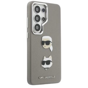 Dėklas Karl Lagerfeld Saffiano Double Heads Metal Samsung Galaxy S26 Ultra silver - Image 4