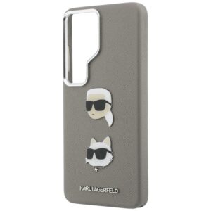 Dėklas Karl Lagerfeld Saffiano Double Heads Metal Samsung Galaxy S26 Ultra silver - Image 6