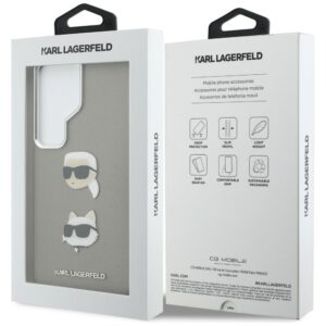 Dėklas Karl Lagerfeld Saffiano Double Heads Metal Samsung Galaxy S26 Ultra silver - Image 8